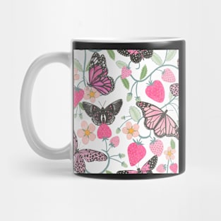 Strawberry butterflies Mug